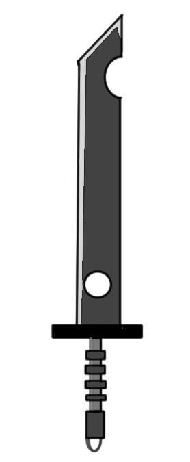 sword recopy from paper drawing by Heiryuu on DeviantArt