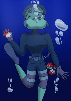 Commission: Freediver wants to battle!