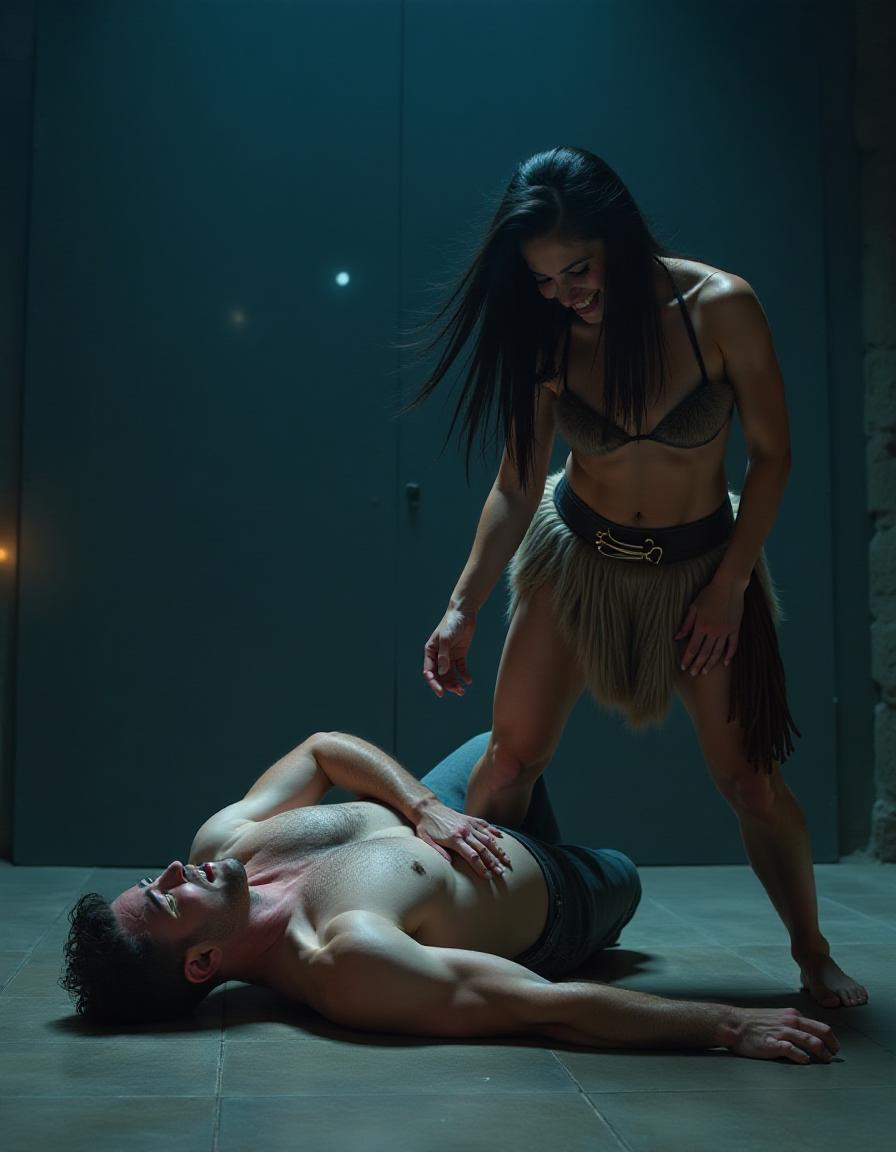 She's toying with him