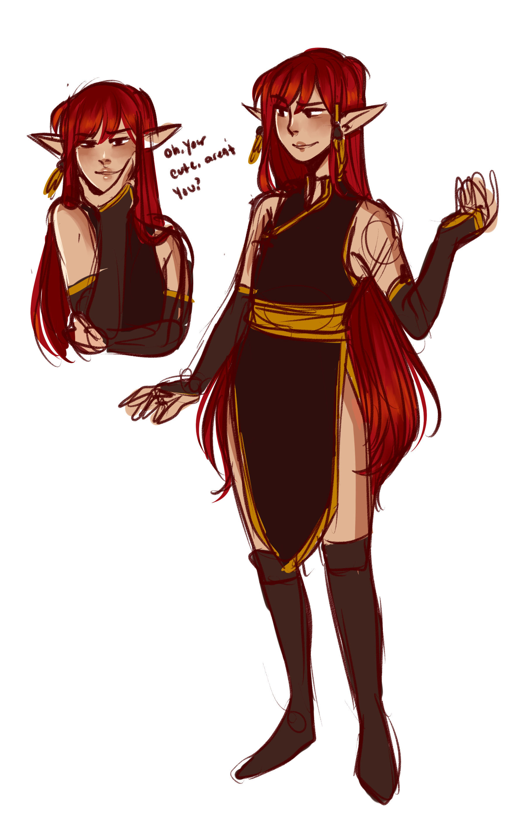 Fri Elf Fire elf by Iahfuyu on DeviantArt