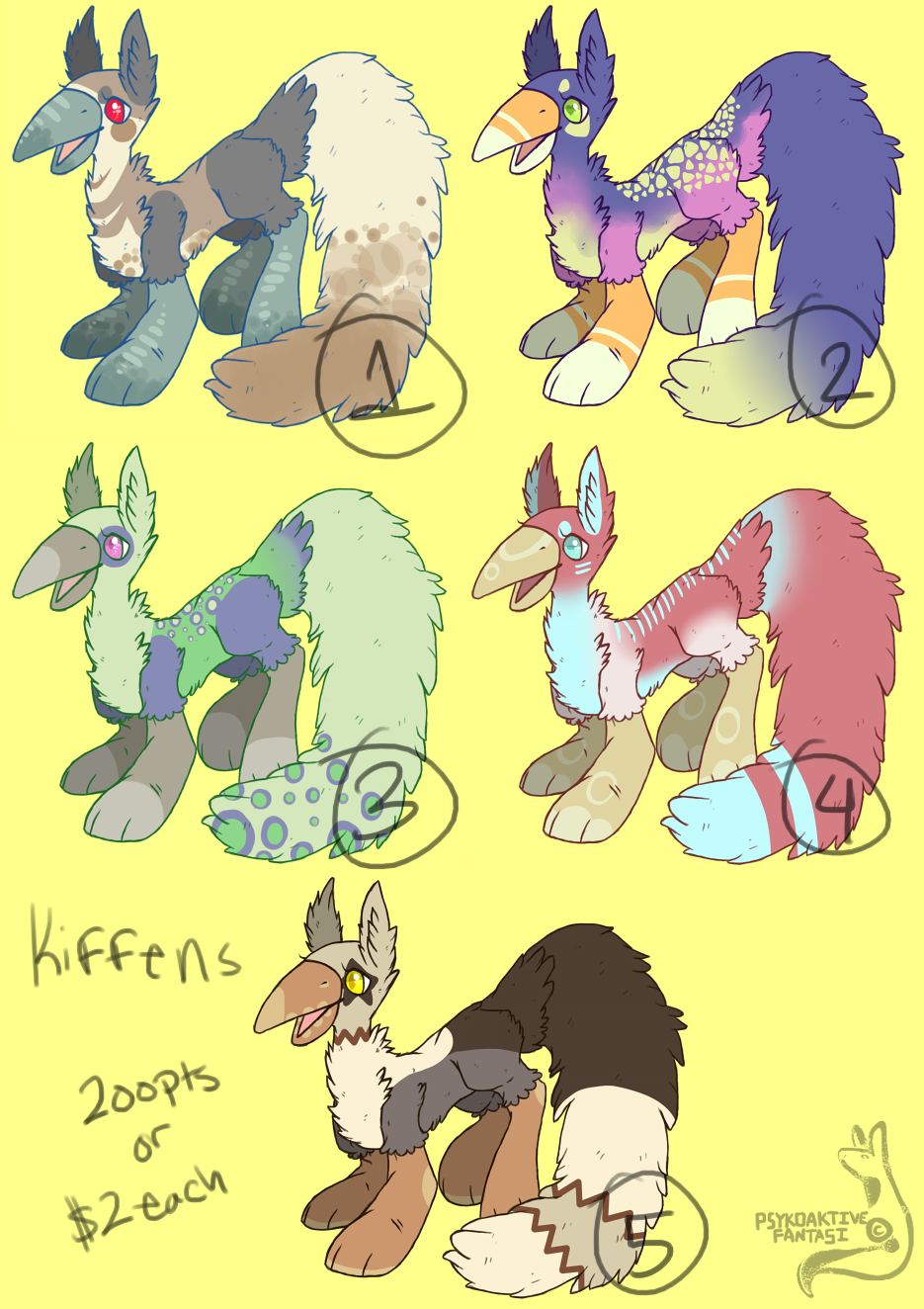 [OPEN SPECIES] Kiffen adopts pts or $ [OPEN]