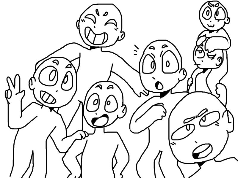 Squad Group Drawing Base 7 - Comarroz Wallpaper