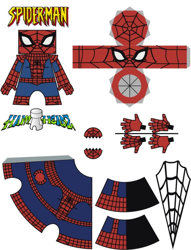 Spodderman Template Spiderman Template