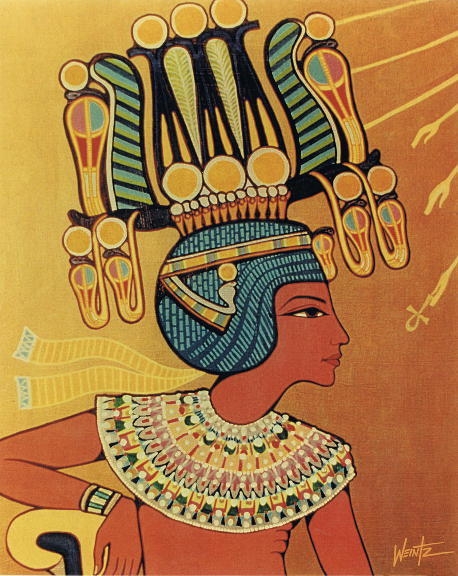 Tutankhamun OnAtenGoldenThrone