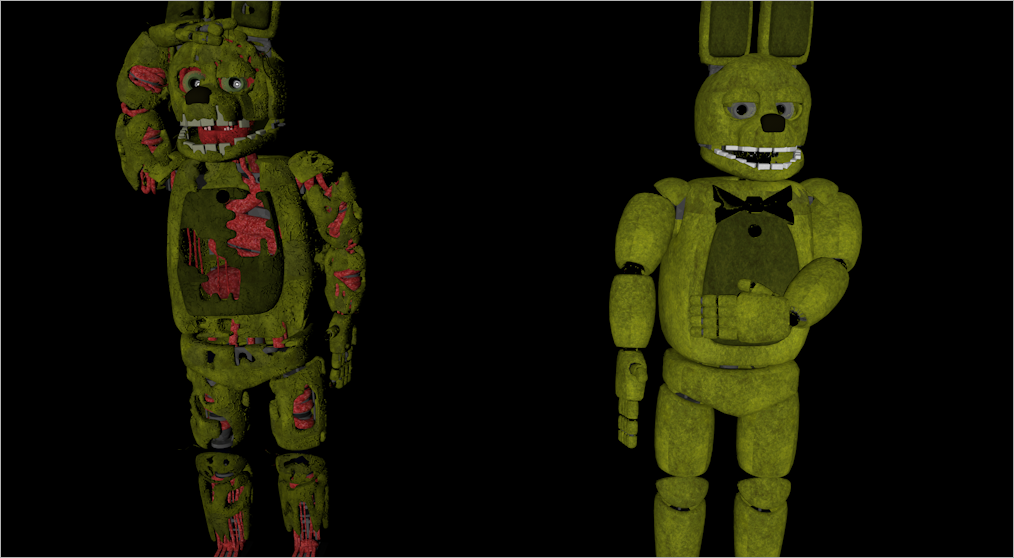 Springtrap and Spring Bonnie by SonTaha on DeviantArt