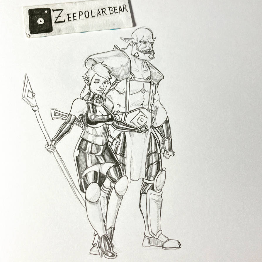 Duo character designs by ZeePolarBear on DeviantArt