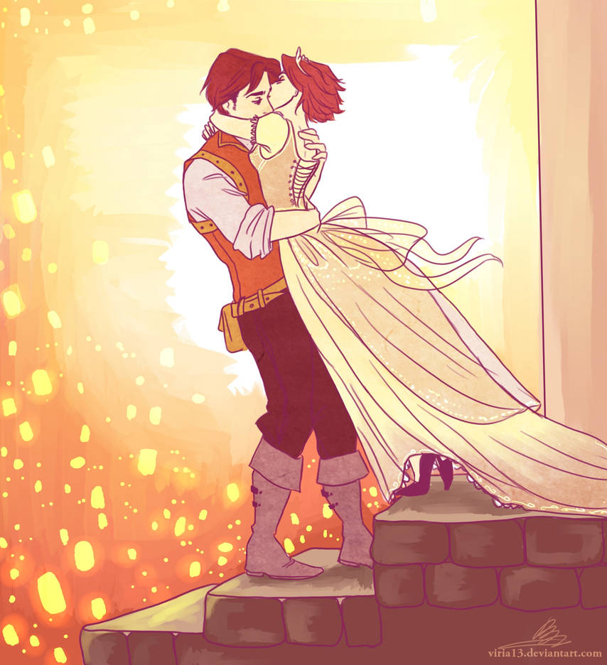 Eugene and Rapunzel Love Art