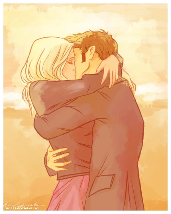 Rose and Doctor by viria13
