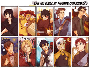 can you guess my fave characters?