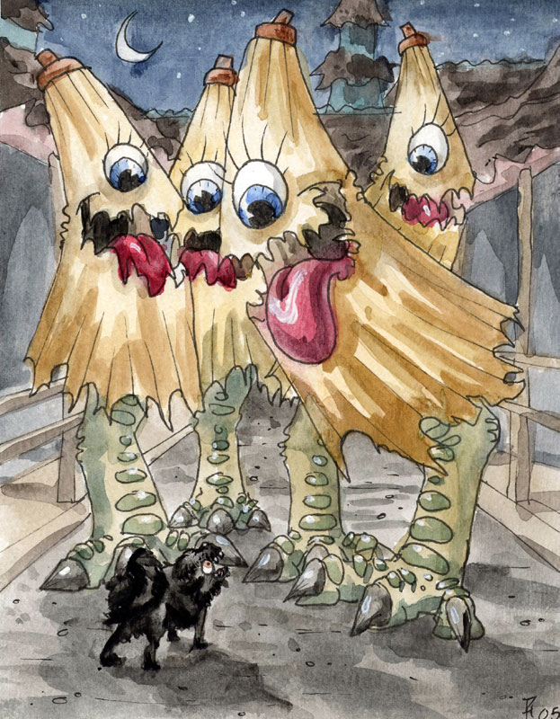 Kasa Obake - Umbrella Ghosts by Verdego