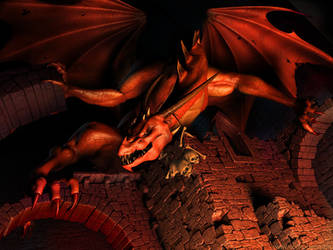 Red Underworld Dragon by reeks