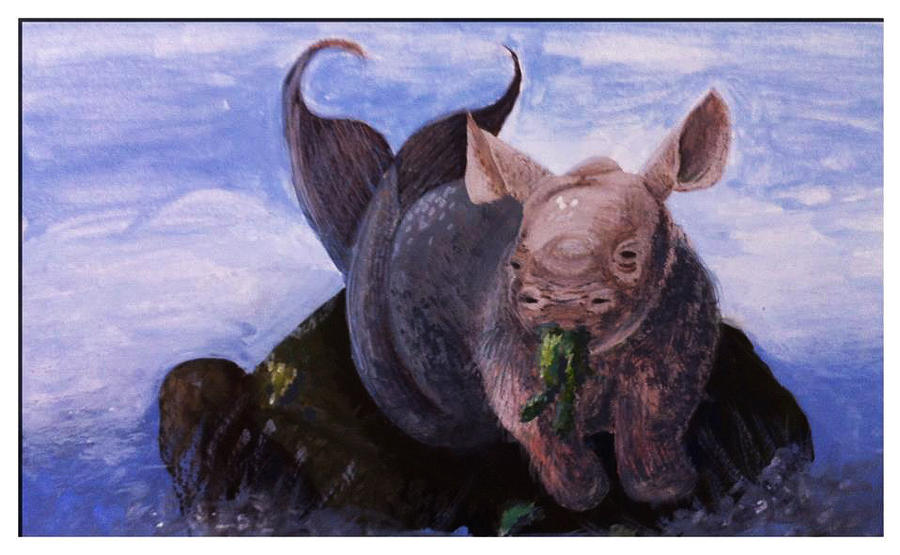 Baby Rhino-Bunny-Mermaid by Crimsella on DeviantArt