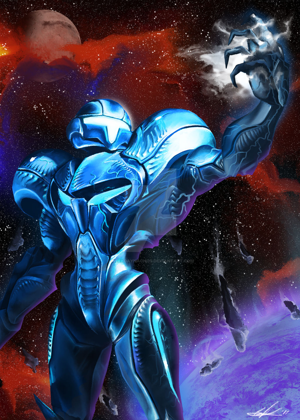 Dark Samus: Destroyer of Worlds by weekdaynachos on DeviantArt