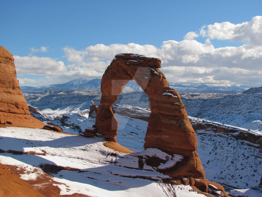 Delicate Arch in Winter