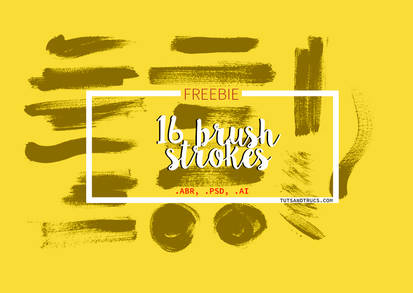 16 FREE Brush strokes