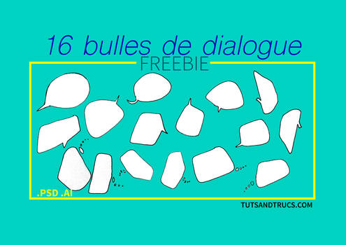 FREE bulles de dialogue / Speech balloons