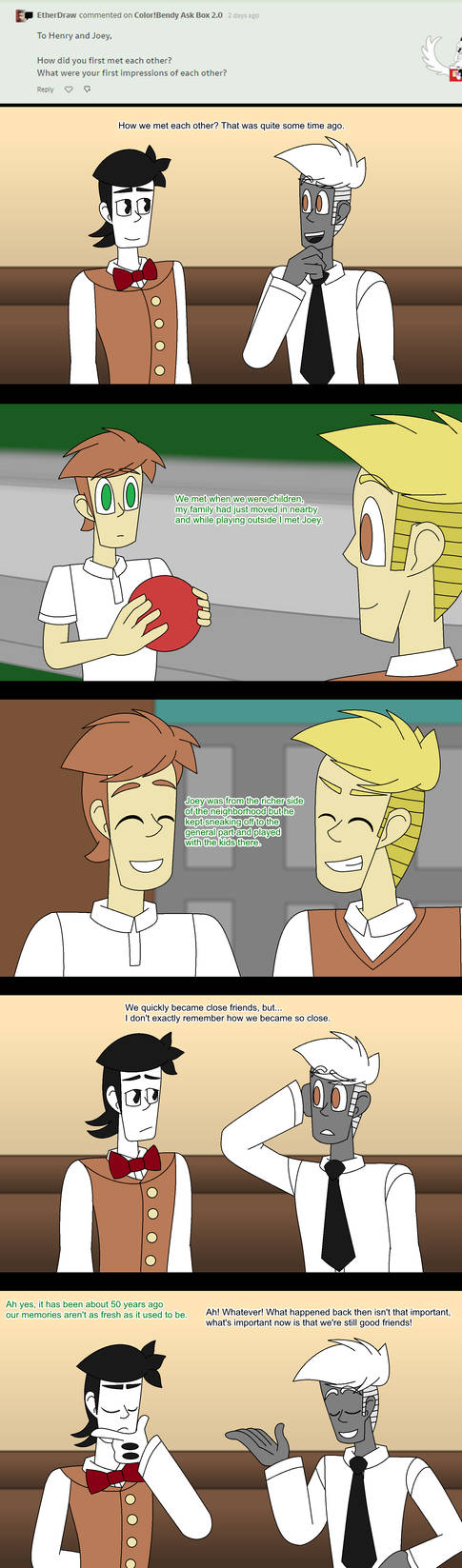 Ask Color!Bendy- The First Meeting by Catherine-Castle on DeviantArt