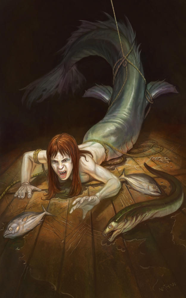 Mermaid - Feeding Time by NathanRosario on DeviantArt