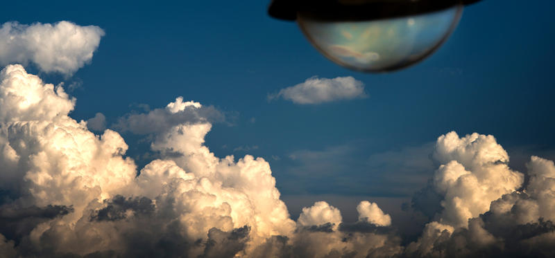 UFO and Clouds