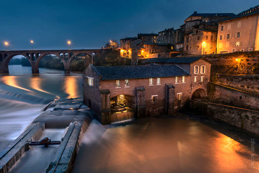 Mill at flood