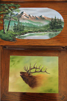 Elk and scenery on tabletops