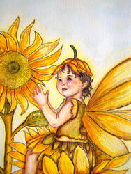 sunflower baby fae-detail