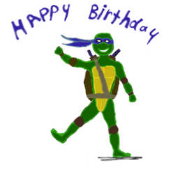 Leonardo Says Happy Birthday by JesterCutie