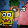 American Gothic-Spongebob And Patrick Version