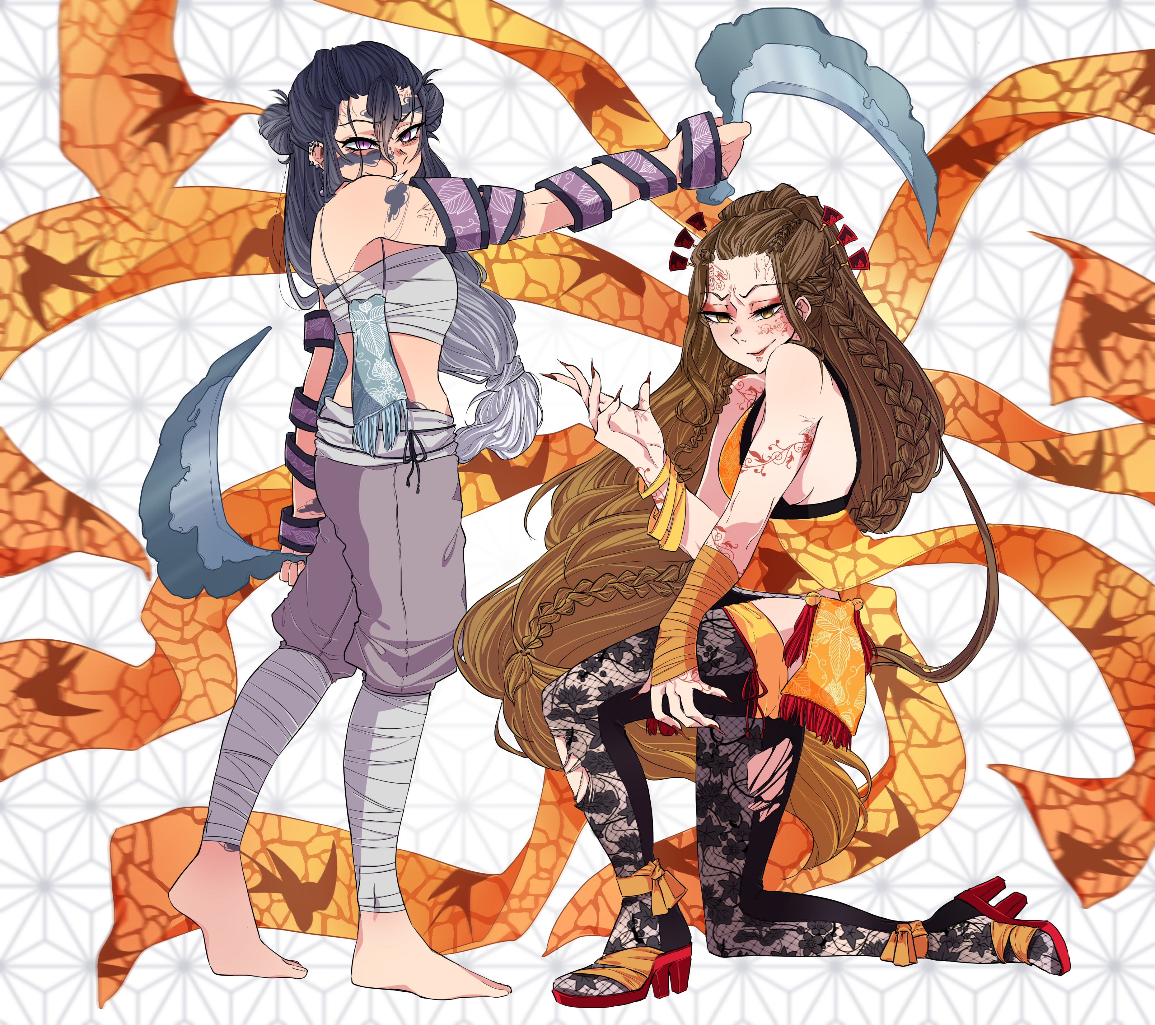 Kimetsu no yaiba OC Toshi and Hannei by aleiah-art on DeviantArt