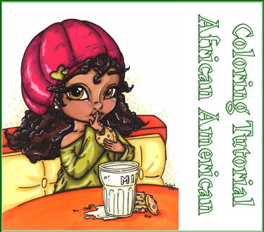 African American Girl coloring demo