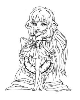 Chii from Chobits - lineart