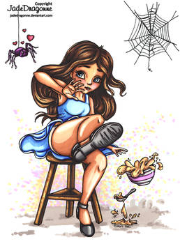 Little Miss Muffet - Colored