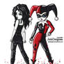 Harley Quinn And Death - colored