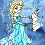 Elsa and Olaf - Colored