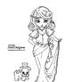 1930's diva - Lineart