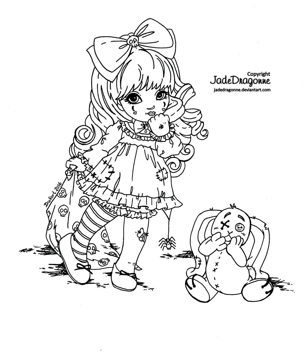 Doudou Dark version - Lineart