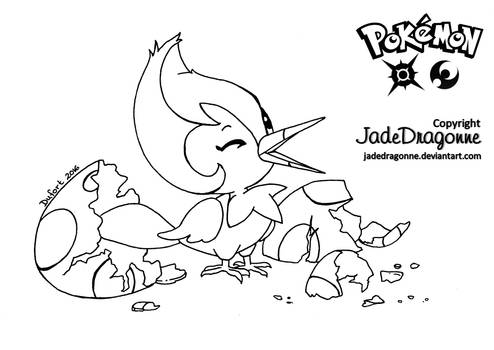 Pikipek - Lineart