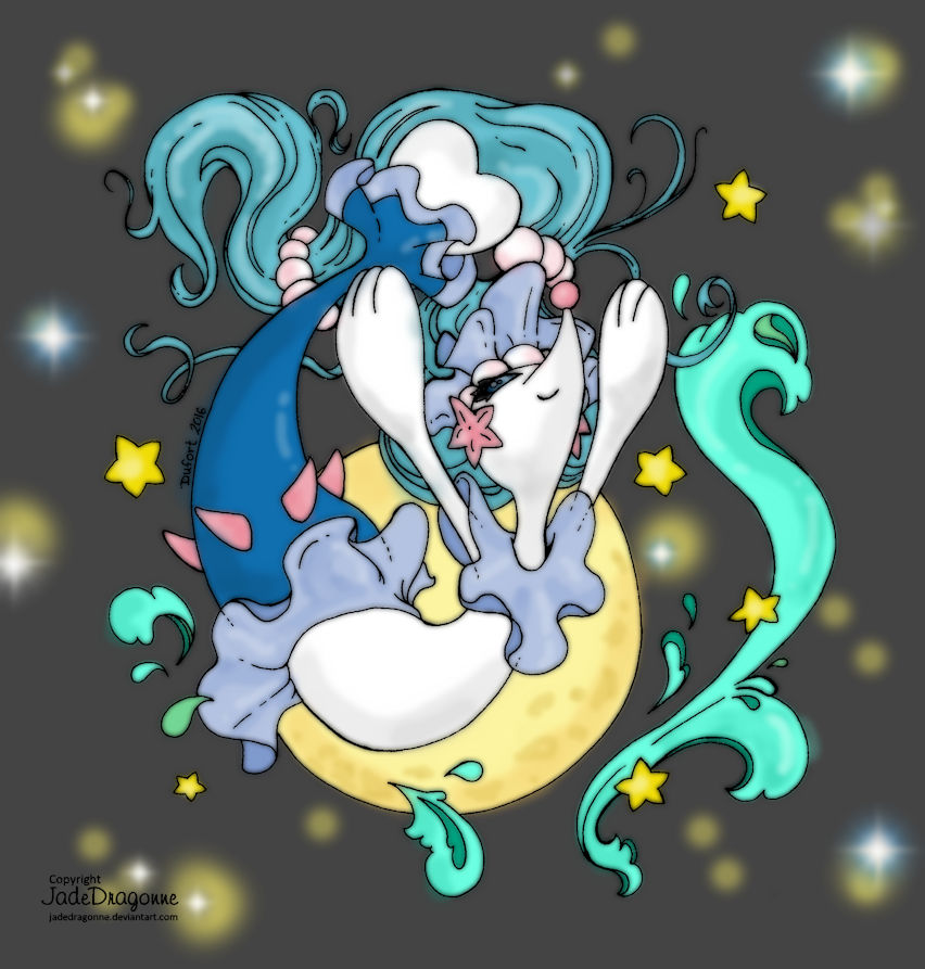 Primarina - Jumping to the moon coloring reference