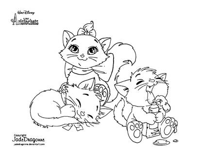 Les Aristochats - Lineart