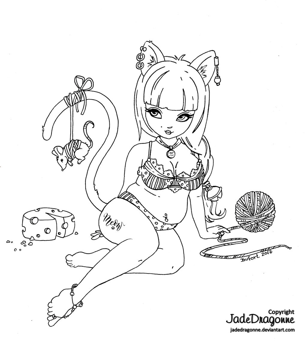 Kitty Kat - Lineart