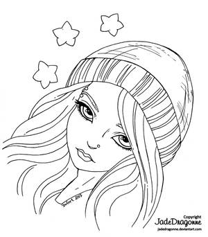 Winter Stars - Lineart