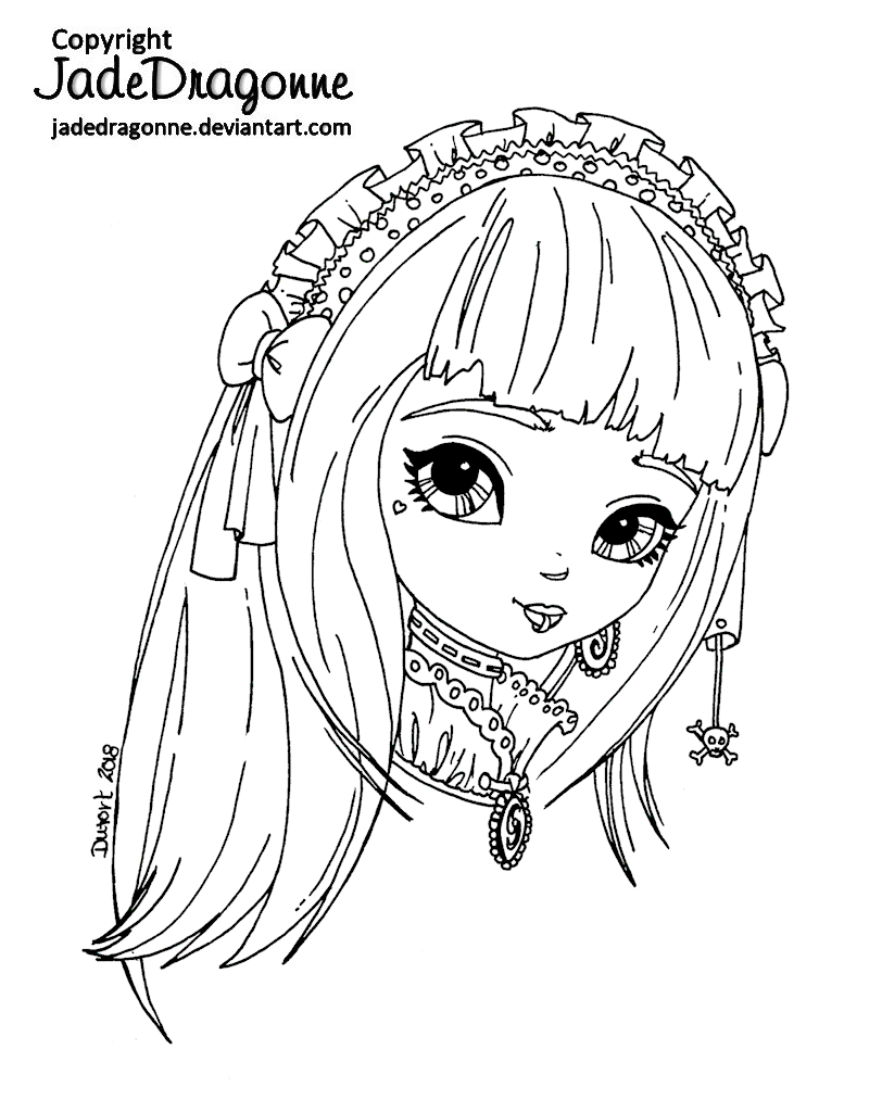 Gothic lolita - Lineart