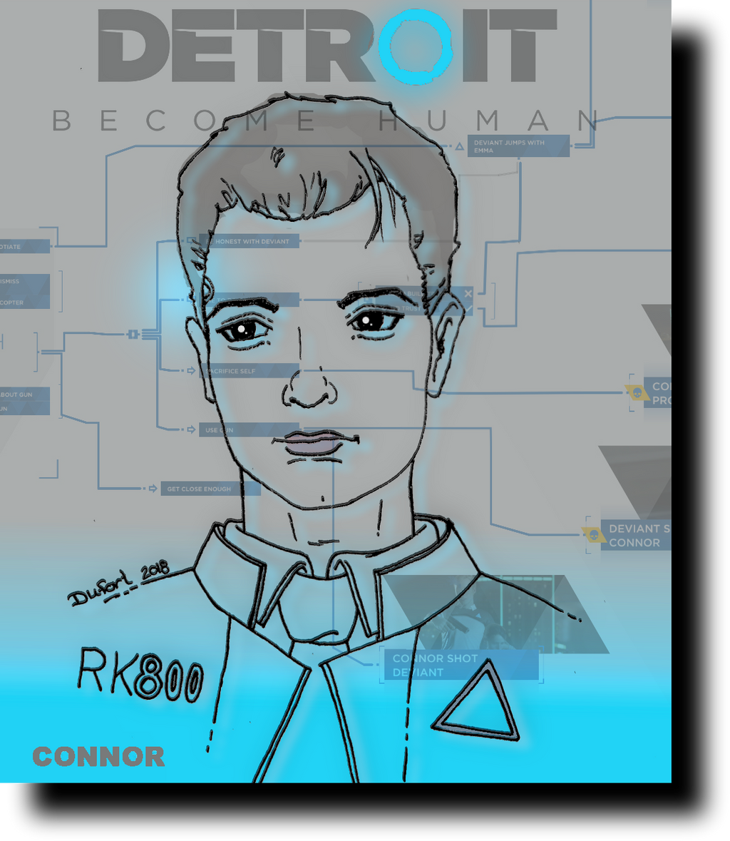 Connor - Colored by JadeDragonne