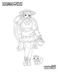 Draculaura G3 - Lineart