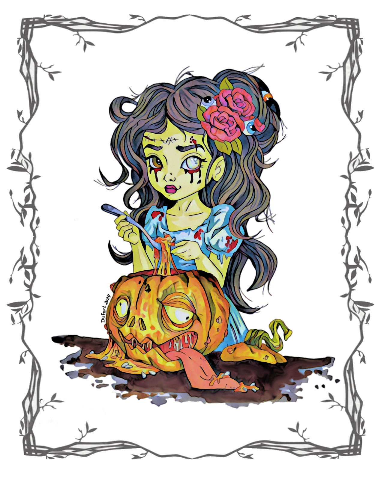 Pumpkin brain - Colored
