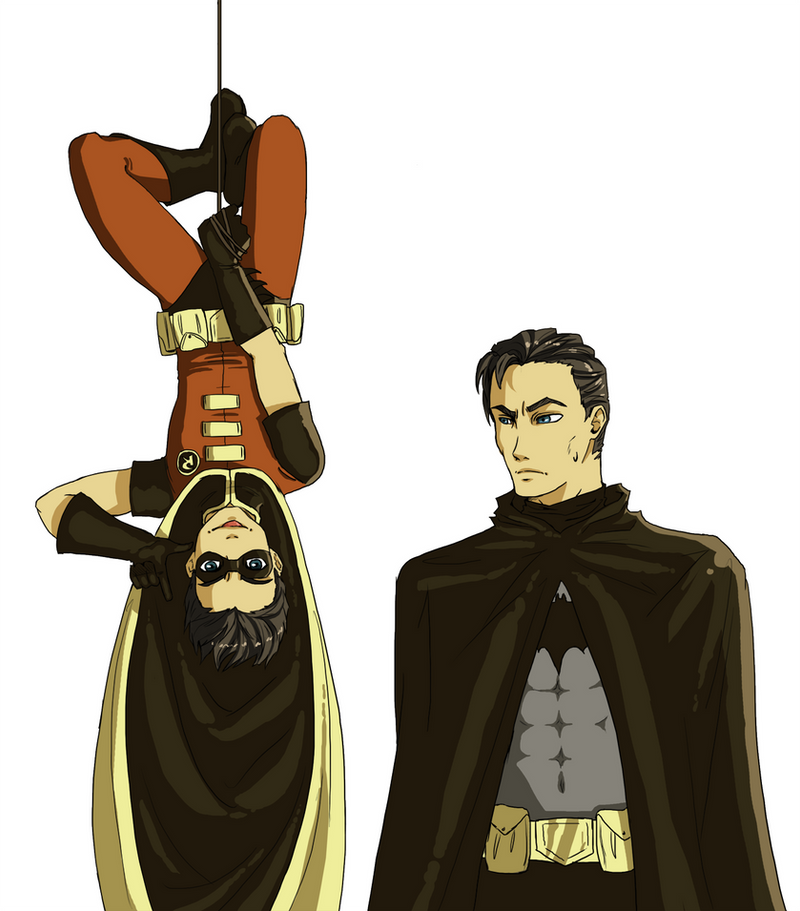 Silly Robin, get down by Detkef on DeviantArt