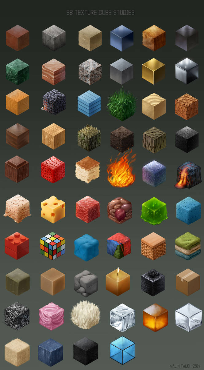 58 material cubes by Detkef on DeviantArt