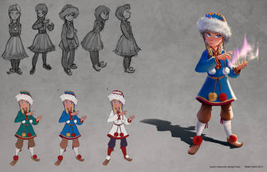 Saami character design: Lotta