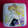 Handpainted Sailor Moon little ceramic box