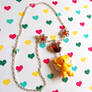 Handmade Card Captor Sakura Kero-chan necklace